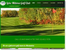 Tablet Screenshot of lakemiltonagolfclub.com